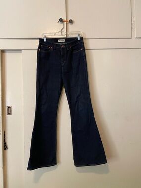 Madewell Dark Blue Flea Market Flare Jeans 28